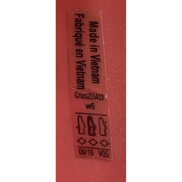 Crocs Eve Ballet Iconic Comfort Pointed Toe Flats Women's 6 Coral Pink  Shoes - Picture 14 of 15